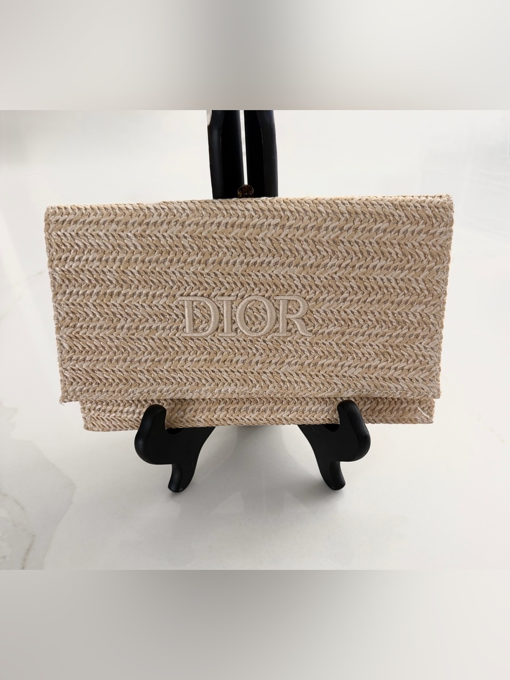 GWP Dior Raffia Pouch